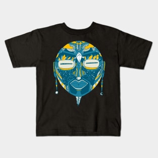 Retro Wave African Mask 2 Kids T-Shirt